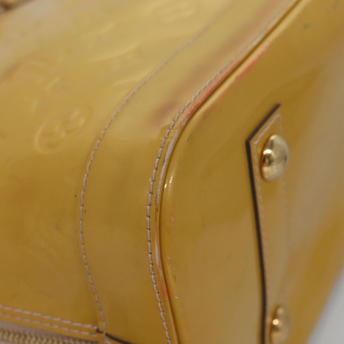 Louis Vuitton LOUIS VUITTON Monogram Vernis Alma PM Hand Bag 2way Dunne M90170 LV Authentic KD187