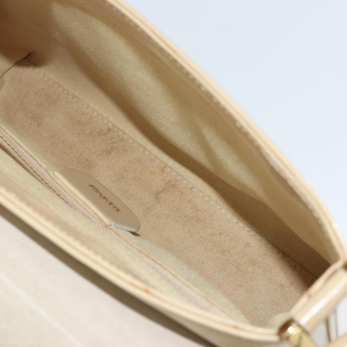 Gucci GUCCI Shoulder Bag Patent leather Beige Gold 007 2113 0278 Authentic bs30927