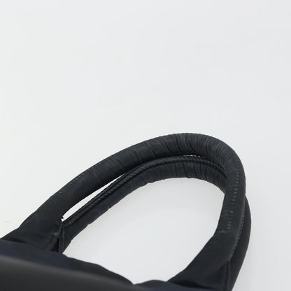 Prada PRADA Hand Bag Nylon Black Silver Authentic 175740