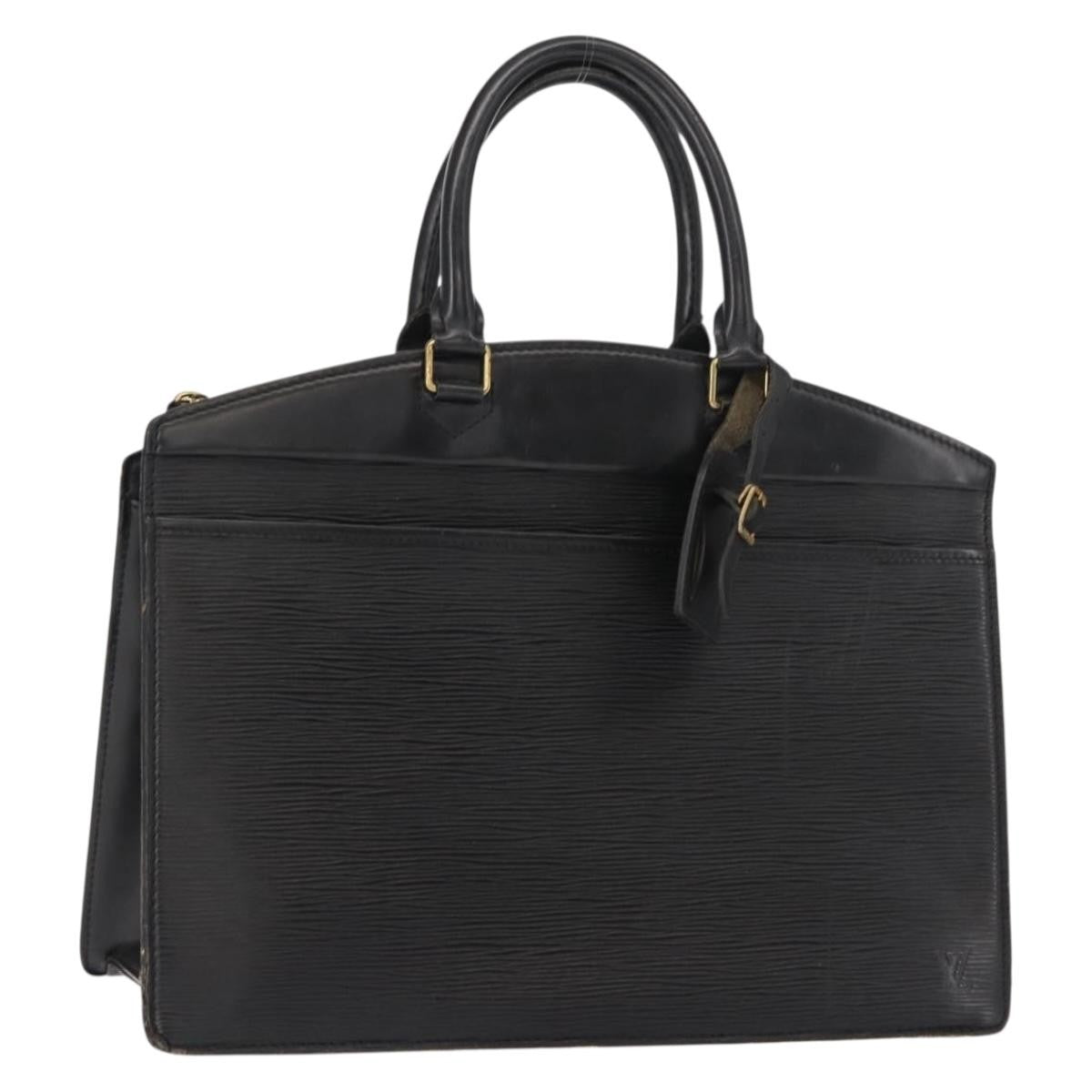 Louis Vuitton LOUIS VUITTON Epi Riviera Hand Bag Noir Black M48182 LV Authentic 148760