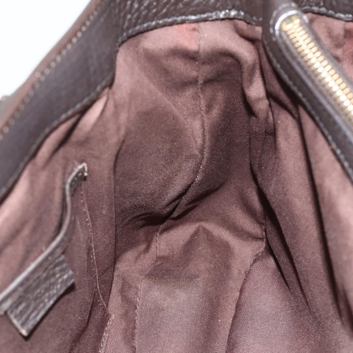 Celine CELINE New Boogie Bag Hand Bag Leather Brown Gold Authentic 179282A