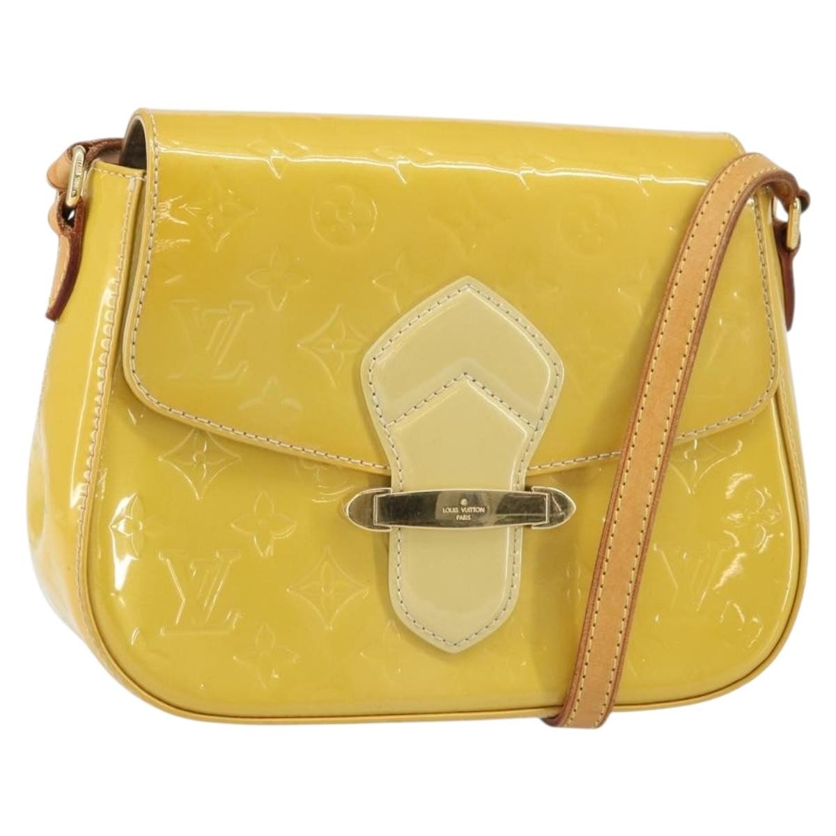 Louis Vuitton LOUIS VUITTON Vernis Bell Flower GM Shoulder Bag Broncorail M91706 Authentic BA9045