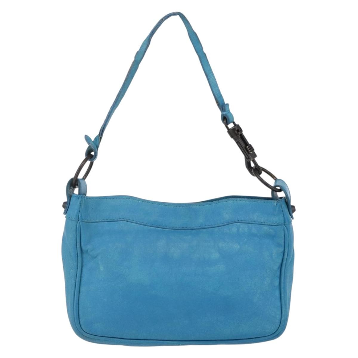 Balenciaga BALENCIAGA The Shoulder Shoulder Bag Leather Blue 138226 Authentic 149200