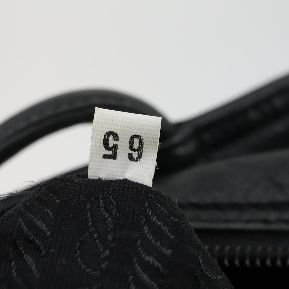 Prada PRADA Tote Bag Leather Black Authentic 165044