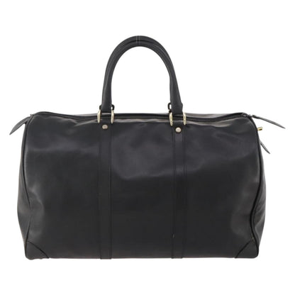 Valentino VALENTINO Boston Bag Leather Black Gold Authentic bs35030A