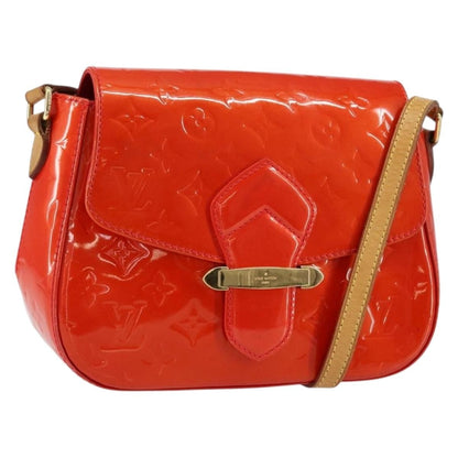 Louis Vuitton LOUIS VUITTON Vernis Bell FlowerGM Bag Rouge Grunadine M91728 LV Authentic 154321V
