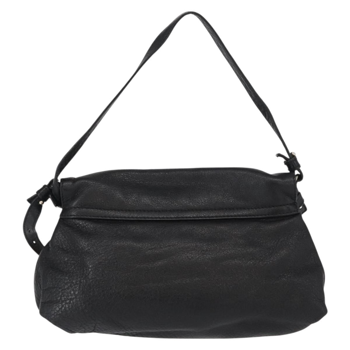 Chloé Chloé Chloe Lily Hand Bag Leather 2way Black Gold Authentic BA8650