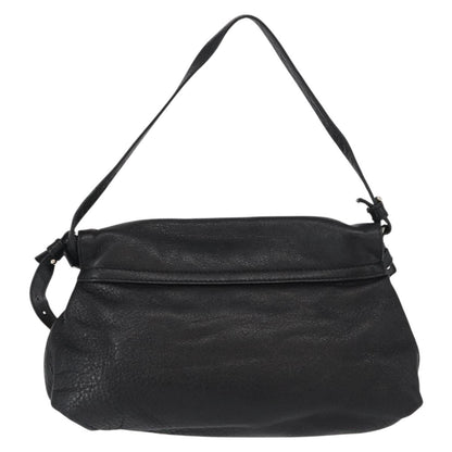 Chloé Chloé Chloe Lily Hand Bag Leather 2way Black Gold Authentic BA8650
