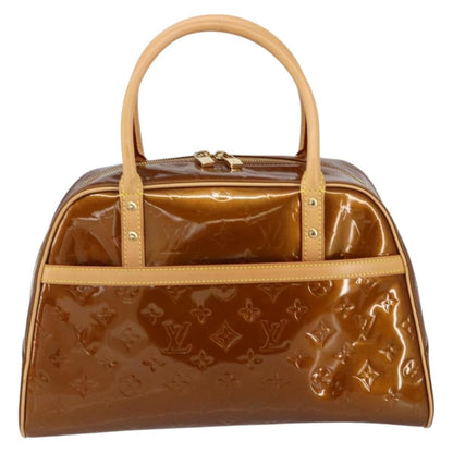 Louis Vuitton LOUIS VUITTON Monogram Vernis Tompkins Square Bag Bronze M91103 LV Authentic 153020