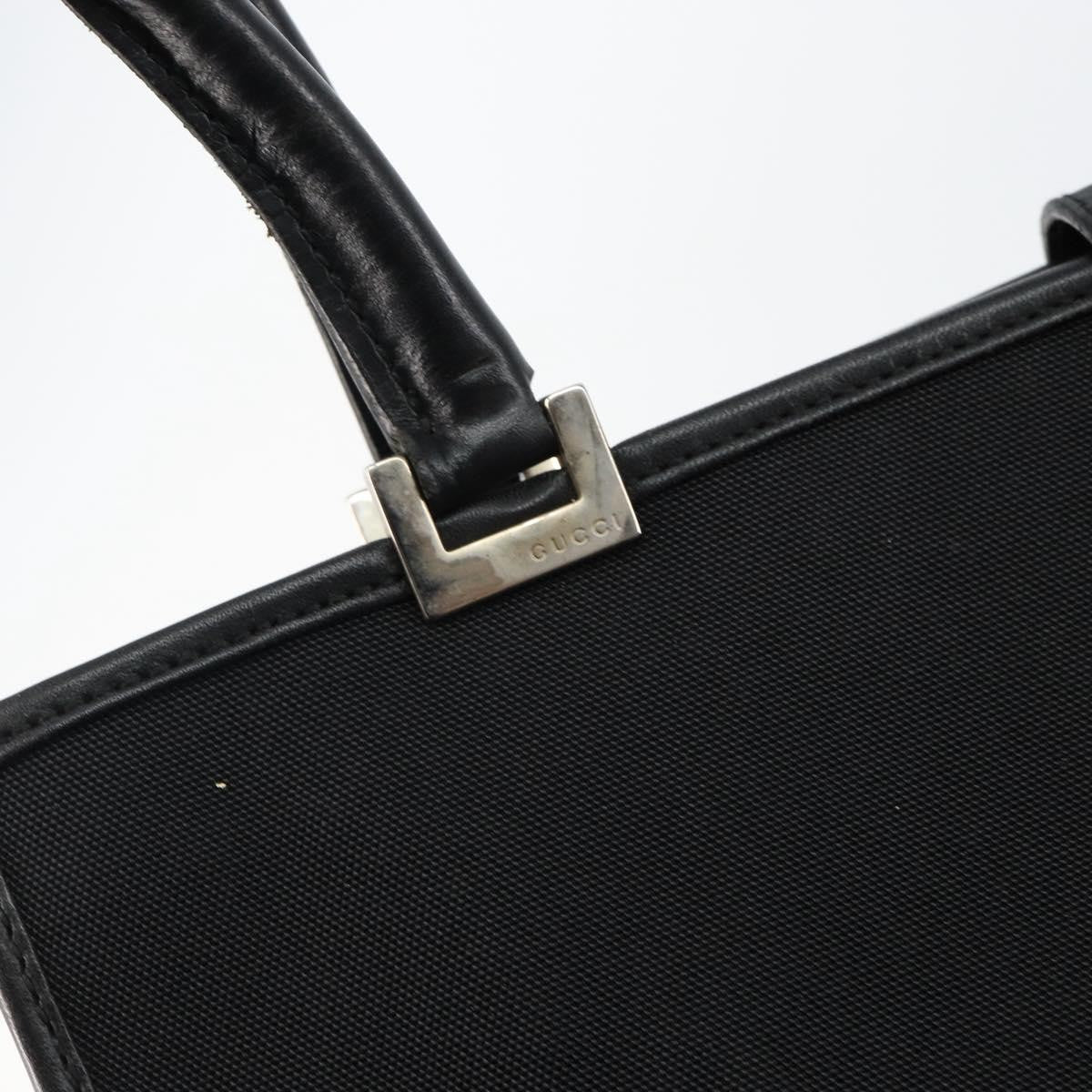 Gucci GUCCI Jackie Shoulder Bag Nylon Black Silver 002 1073 3444 Authentic bs29509