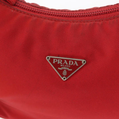 Prada PRADA Hand Bag Nylon Red Authentic 153880