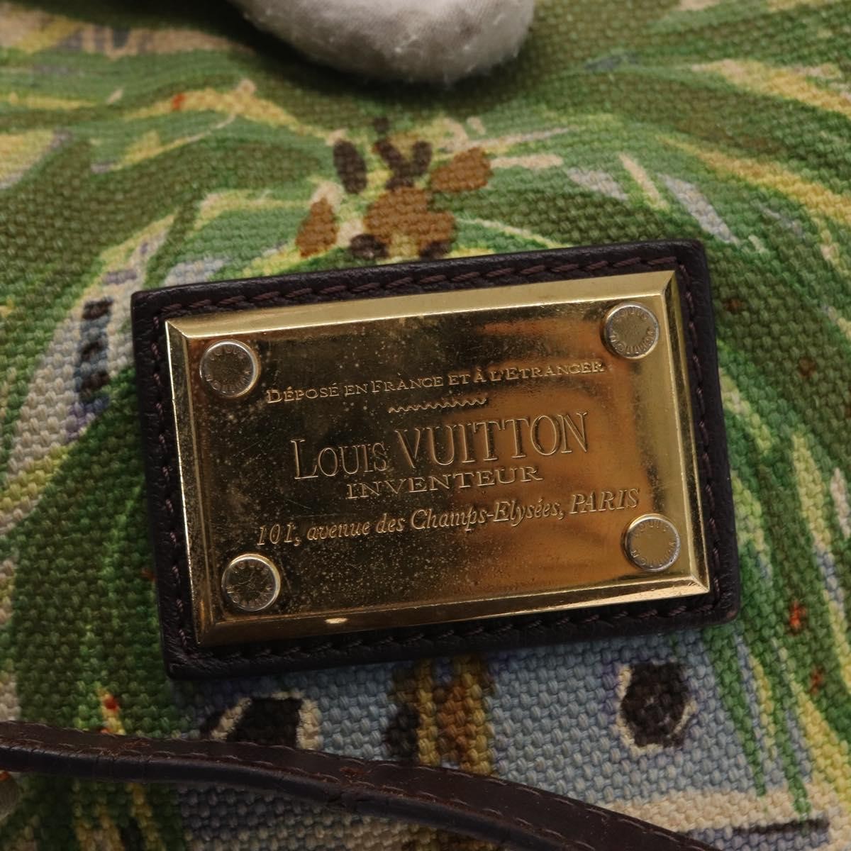 Louis Vuitton LOUIS VUITTON Eyeall Cabas PM Promenade Bag Canvas Purple M93771 LV Authentic 162827
