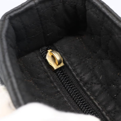 Dior Christian Dior Canage Hand Bag Black Gold Authentic 149311