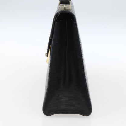 Fendi FENDI Hand Bag Leather Black Gold Authentic ka2601