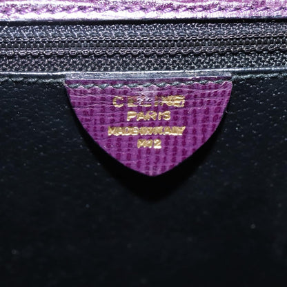 Celine CELINE Hand Bag Leather Purple Authentic 114282