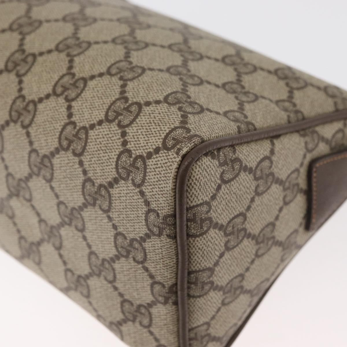 Gucci GUCCI GG Supreme Shoulder Bag PVC Beige Gold 89 02 086 Authentic BA12793