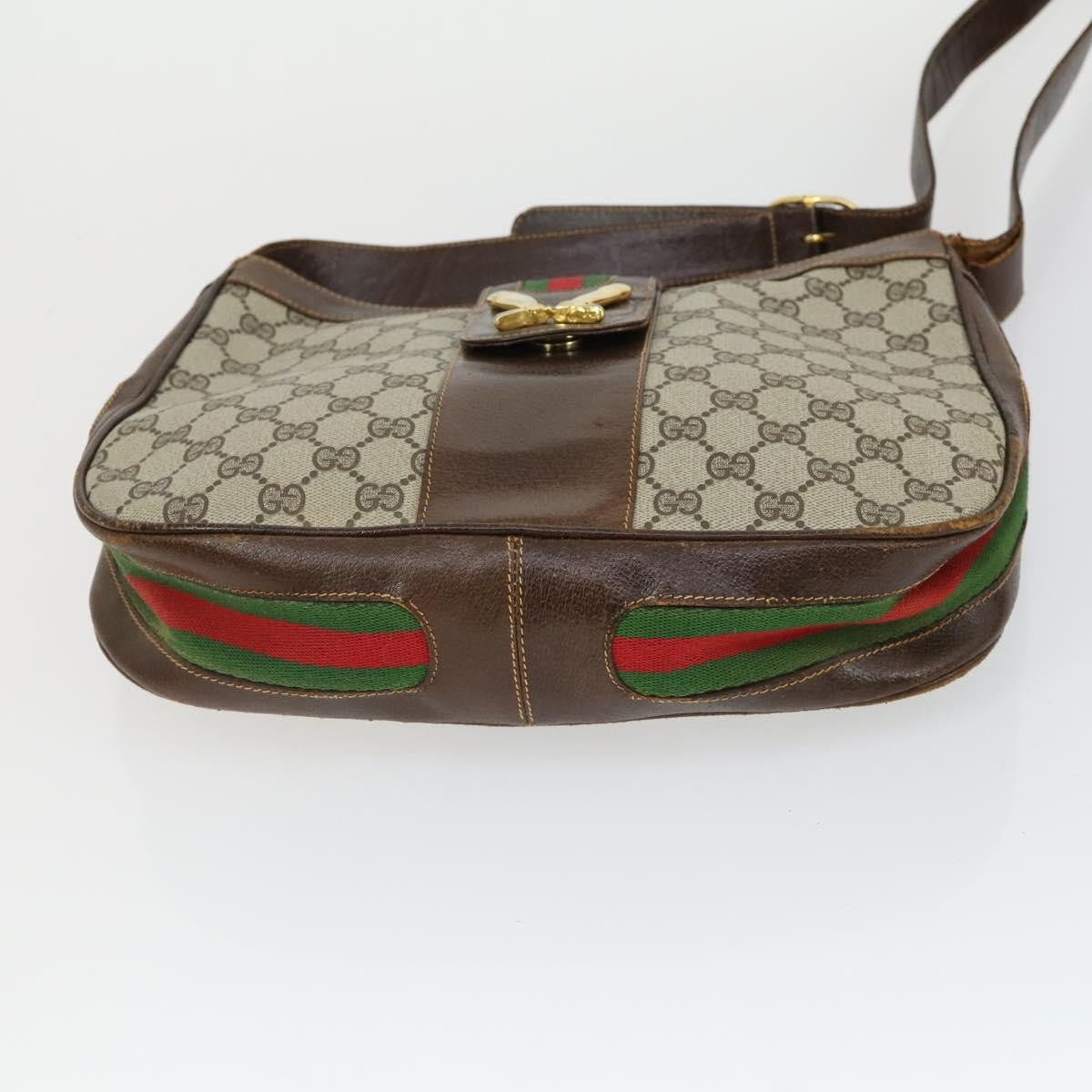 Dior Christian Dior Gucci Celine GG Supreme Bag Leather PVC 4 Set Red Authentic BA9887
