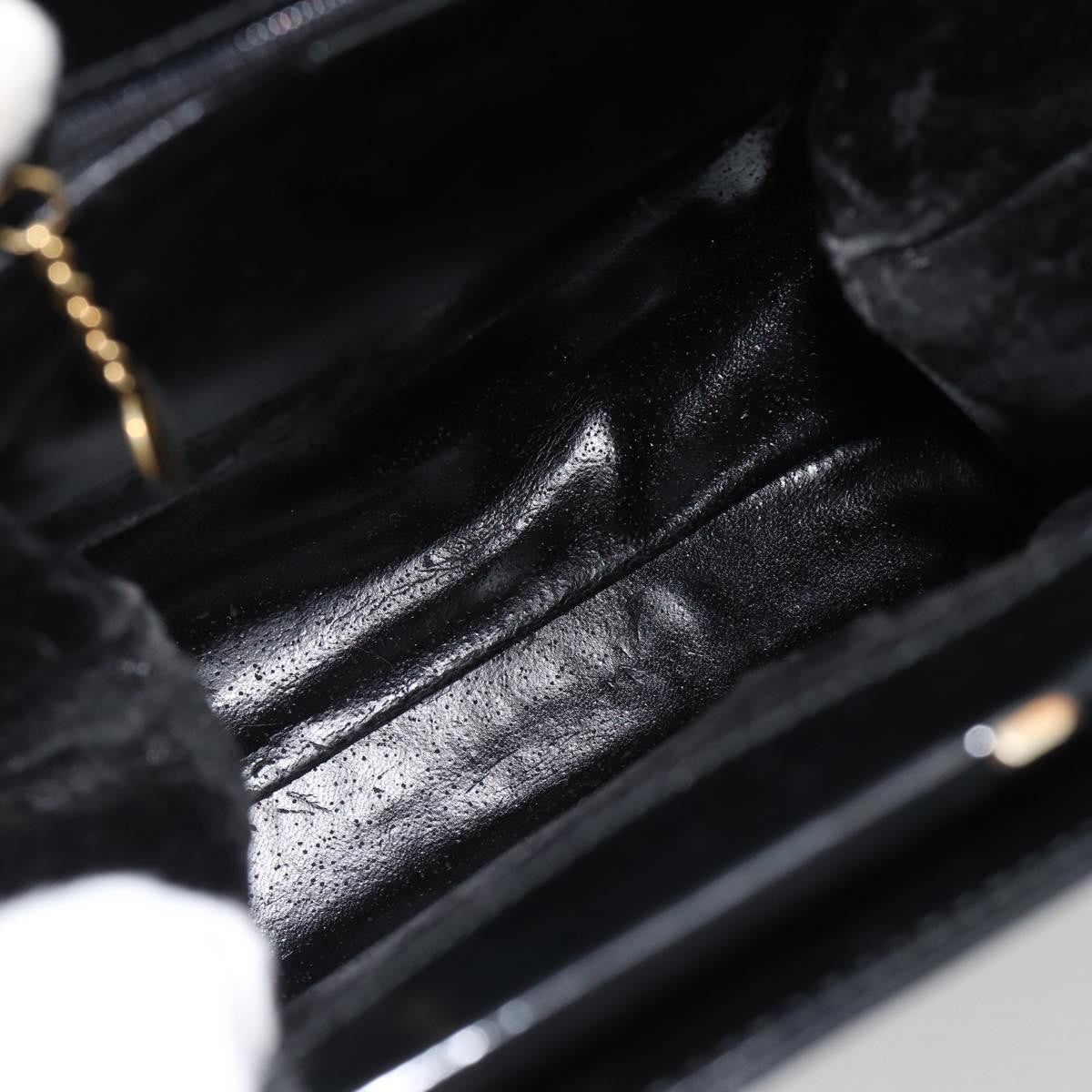 Gucci GUCCI Tote Bag Patent leather Black Gold 001 781 1735 Authentic bs35287