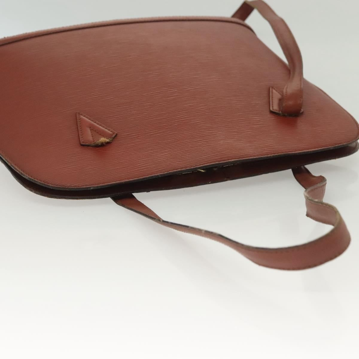 Louis Vuitton LOUIS VUITTON Epi Lussac Shoulder Bag Brown M52283 LV Authentic 136432