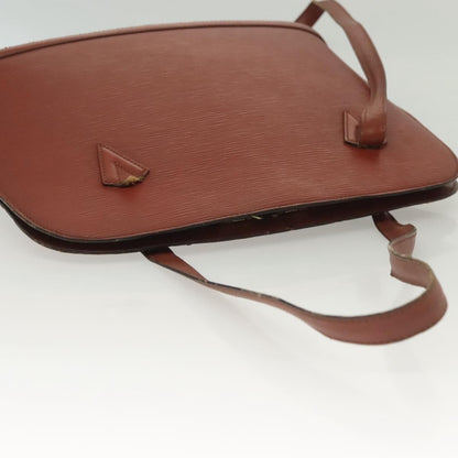 Louis Vuitton LOUIS VUITTON Epi Lussac Shoulder Bag Brown M52283 LV Authentic 136432
