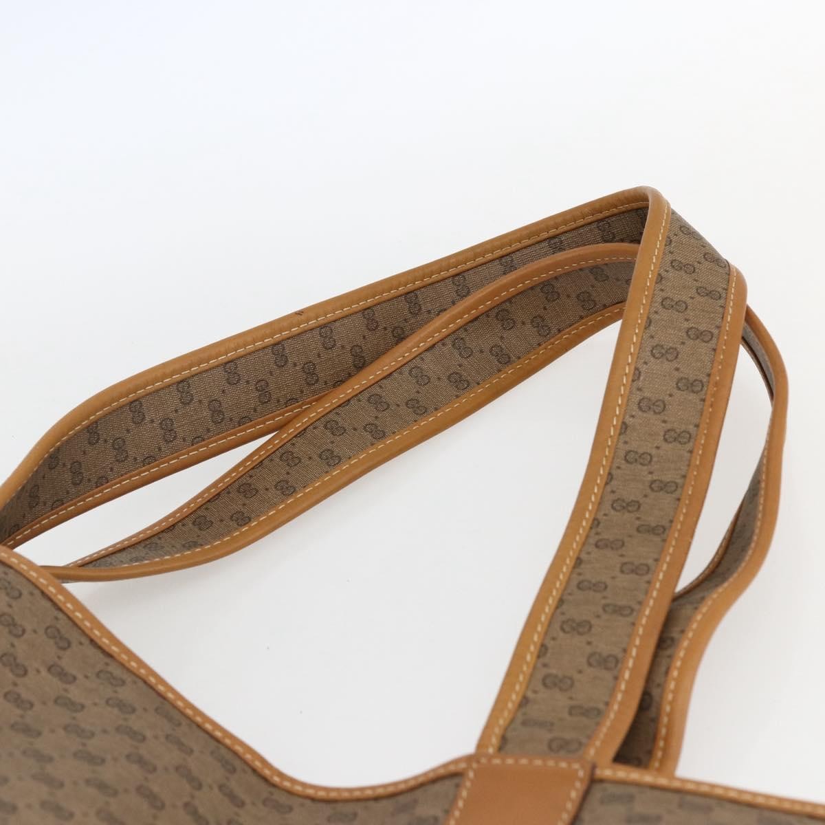 Gucci GUCCI Micro GG Supreme Tote Bag PVC Beige Gold 002 39 0054 Authentic ep13221