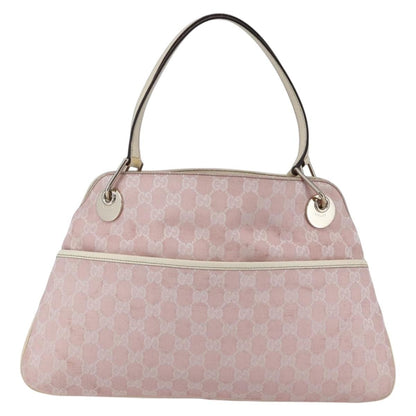 Gucci GUCCI GG Canvas Tote Bag Pink Gold 121023 Authentic ep11753