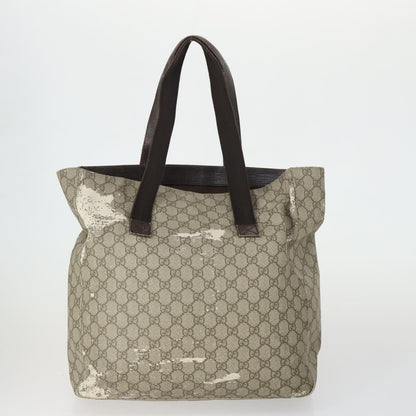 Gucci GUCCI GG Supreme Web Sherry Line Tote Bag PVC 5 Set Beige Red Authentic mr1849