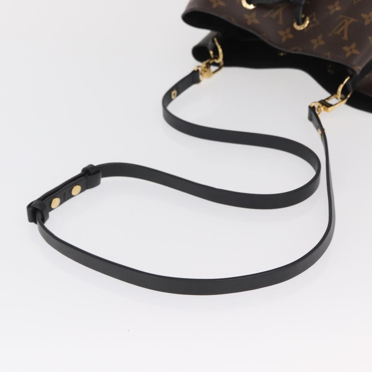 Louis Vuitton LOUIS VUITTON Monogram Neonoe Shoulder Bag Black M44020 LV Authentic ka1907