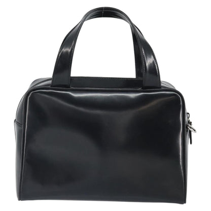 Gucci GUCCI Hand Bag Patent leather Black Silver 000 1274 0505 Authentic ep12647