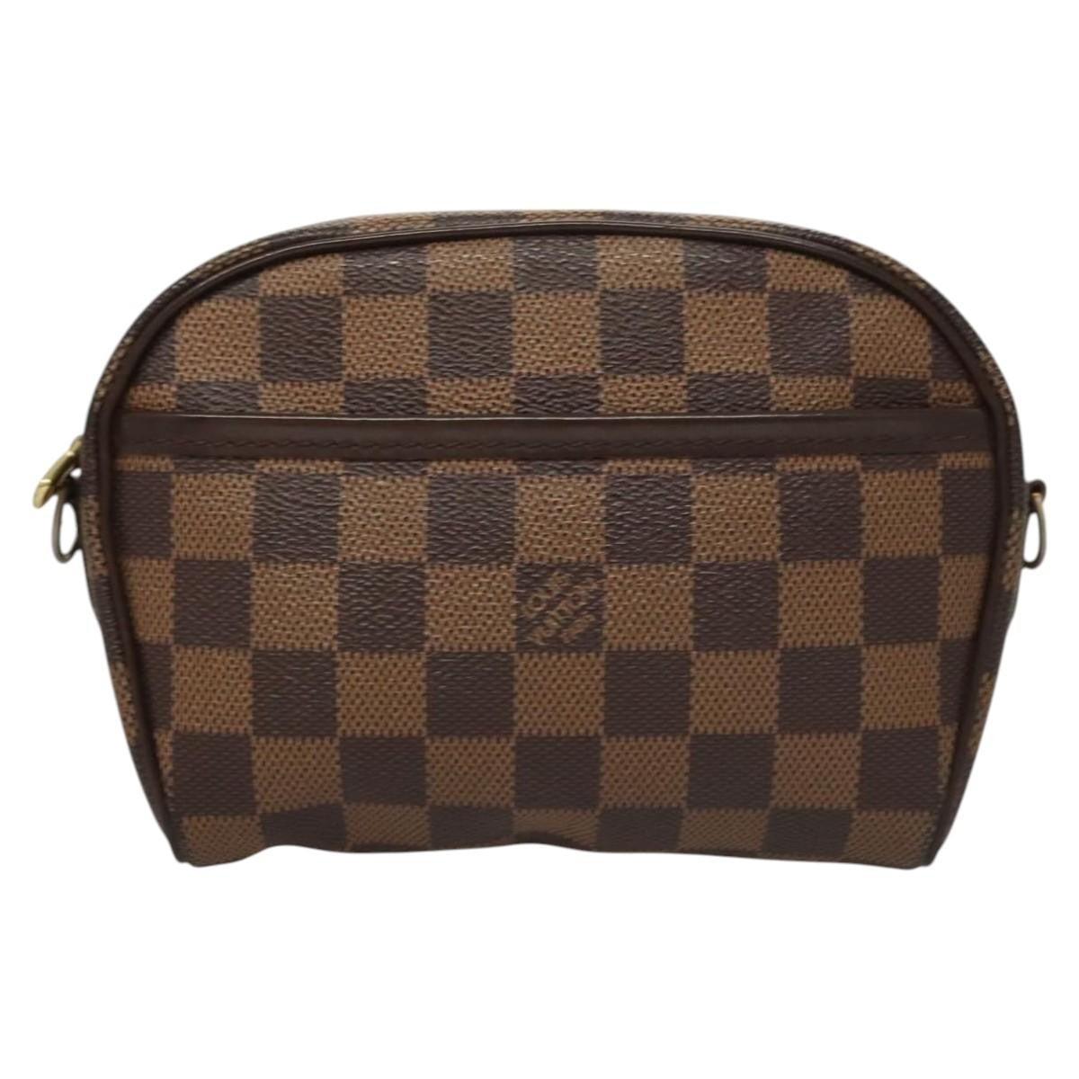 Louis Vuitton LOUIS VUITTON Damier Ebene Pochette Ipanema Shoulder Bag N51296 LV Authentic 120073