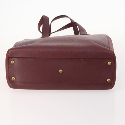 Cartier CARTIER Shoulder Bag Leather 5 Set Bordeaux Gold Authentic mr2108