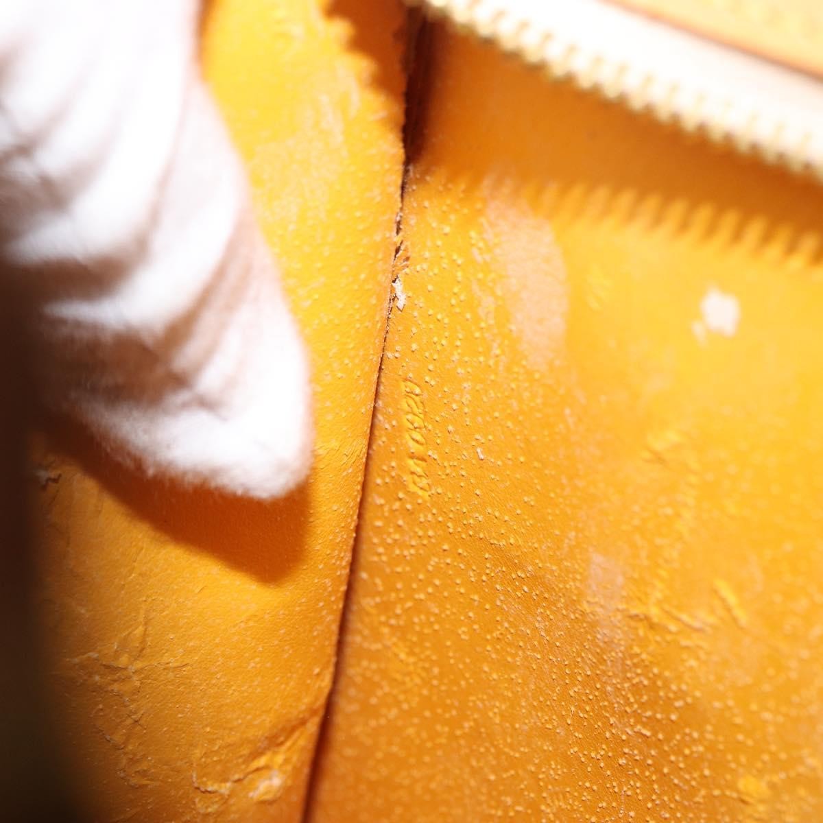 Louis Vuitton LOUIS VUITTON Monogram Vernis Forsyth Hand Bag Jaune M91112 LV Authentic mr2024