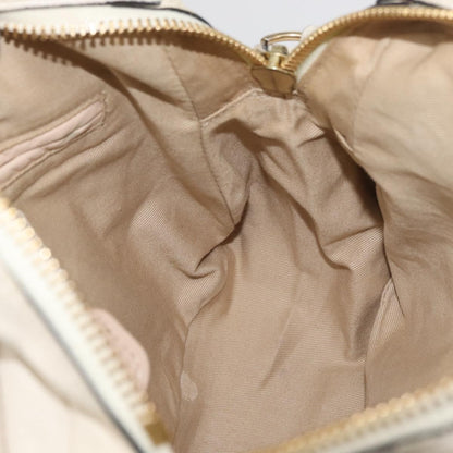 Chloé Chloé Chloe Paraty Hand Bag Leather 2way White Gold Authentic 177045