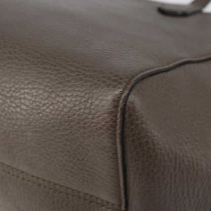 Gucci GUCCI Tote Bag Leather Gold Gray 354408 Authentic hk2995