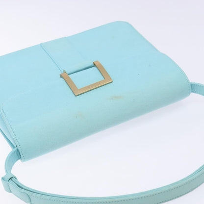 Saint Laurent SAINT LAURENT Shoulder Bag Canvas Light Blue Authentic BA5491