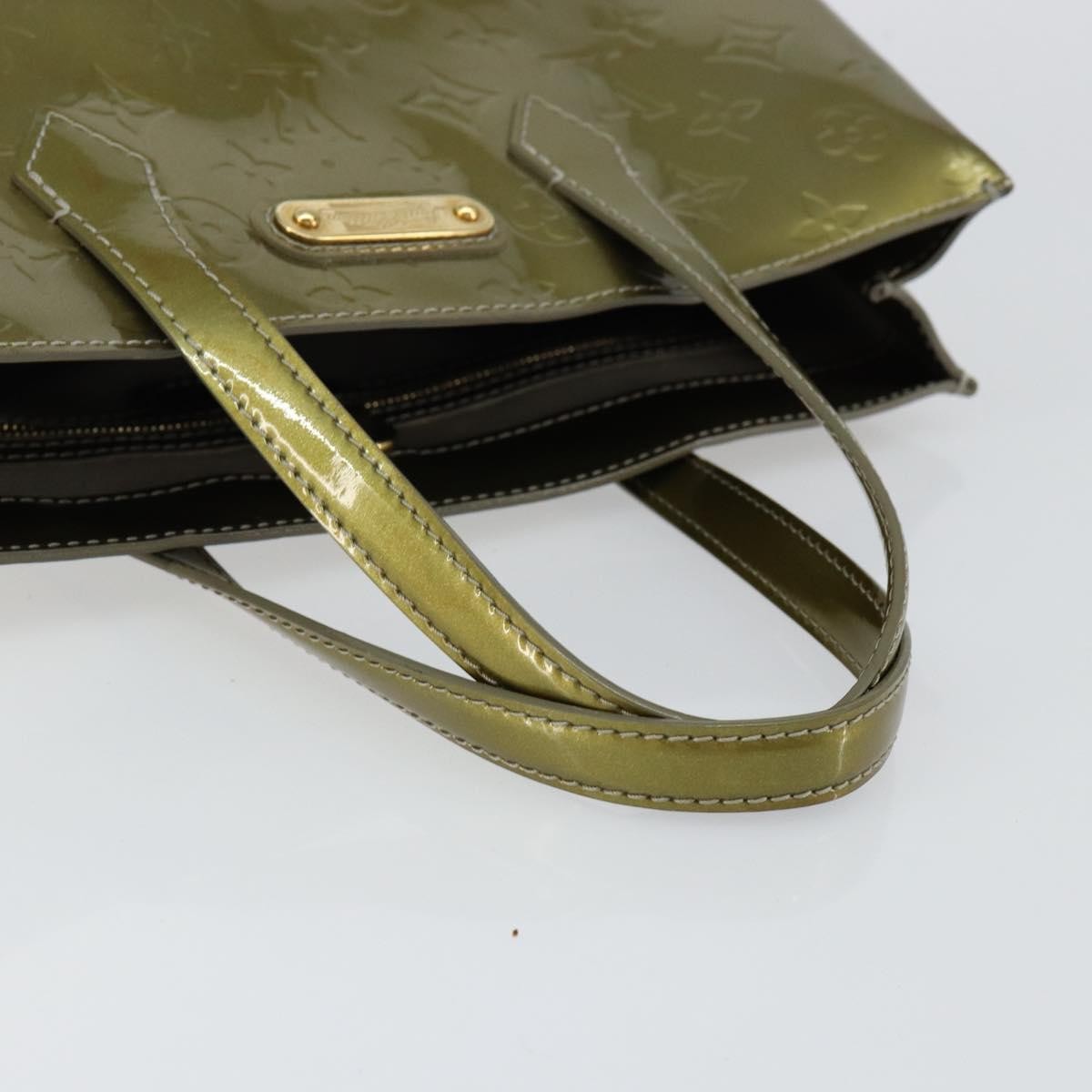 Louis Vuitton LOUIS VUITTON Monogram Vernis Wilshire PM Bag Gris Art Deco M91627 Authentic 146474