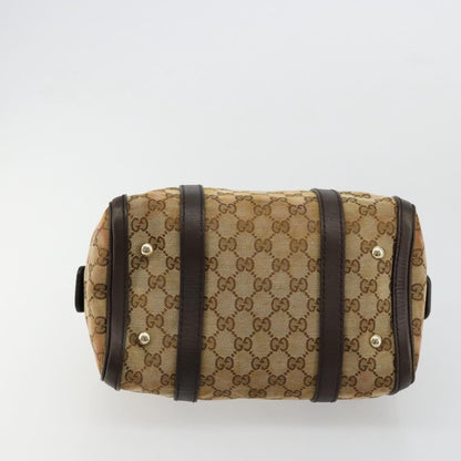 Gucci GUCCI GG Canvas Mini Boston Bag Beige Gold 269876 Authentic 175892