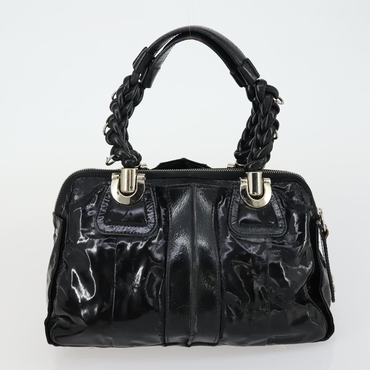 Chloé Chloé Chloe Tote Bag Leather 2 Set Black Beige Authentic bs31501