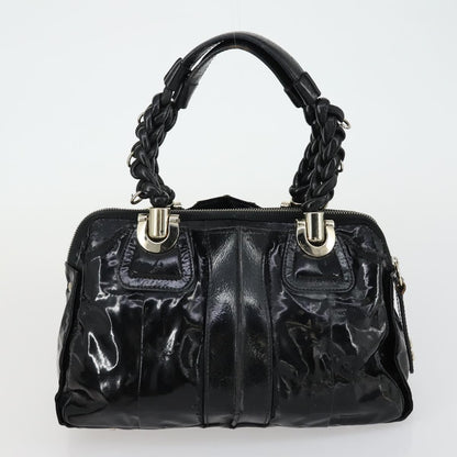 Chloé Chloé Chloe Tote Bag Leather 2 Set Black Beige Authentic bs31501