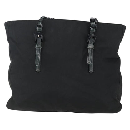 Prada PRADA Chain Shoulder Bag Nylon Black Authentic 170424