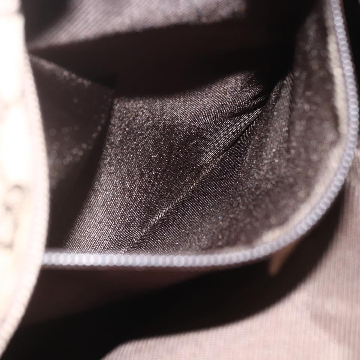 Gucci GUCCI GG Canvas Tote Bag Beige Silver 28892 Authentic 162386
