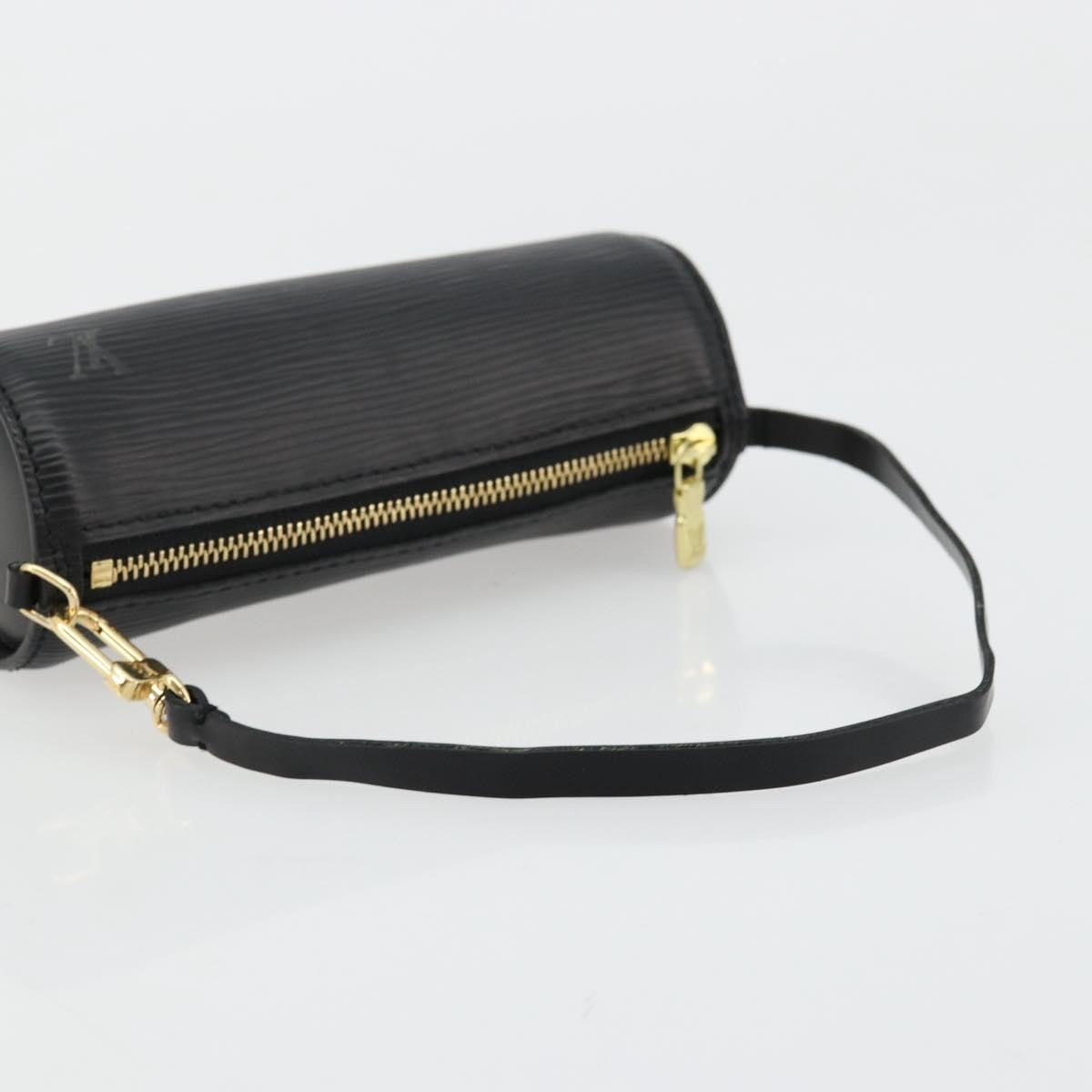 Louis Vuitton LOUIS VUITTON Epi Soufflot Pouch Black LV Authentic BA12311 Bag
