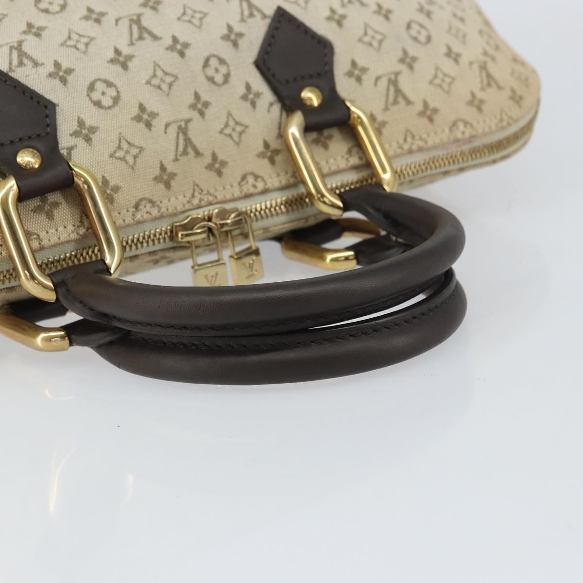Louis Vuitton LOUIS VUITTON Monogram Mini Alma Ron Hand Bag Khaki M92206 LV Authentic 158341