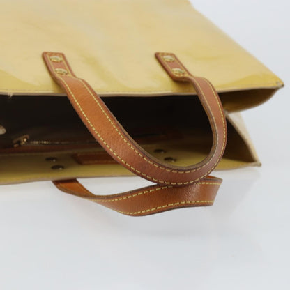 Louis Vuitton LOUIS VUITTON Monogram Vernis Reade PM Hand Bag Beige M91334 LV Authentic ep10940
