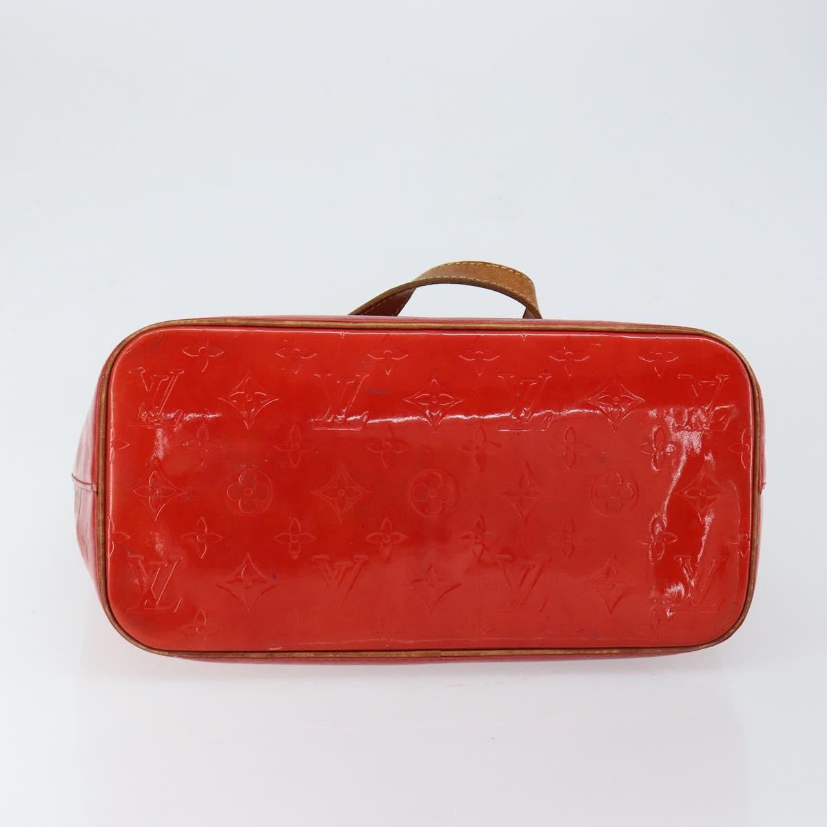 Louis Vuitton LOUIS VUITTON Monogram Vernis Houston Hand Bag Rouge M91092 LV Authentic bs30835