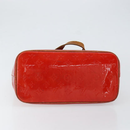 Louis Vuitton LOUIS VUITTON Monogram Vernis Houston Hand Bag Rouge M91092 LV Authentic bs30835