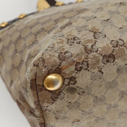 Gucci GUCCI GG Crystal Tote Bag Beige 207291 Authentic MX192