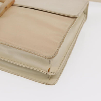 Prada PRADA Shoulder Bag Nylon Beige Silver Authentic bs33180