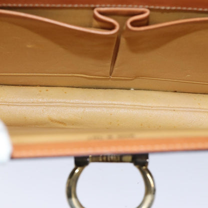 Celine CELINE Macadam Canvas Hand Bag PVC Brown Authentic 76088