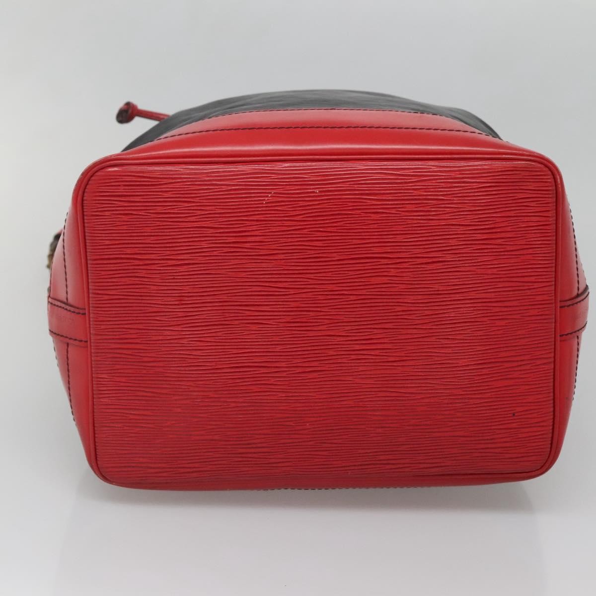 Louis Vuitton LOUIS VUITTON Epi Noe Shoulder Bag Bicolor Black Red M44017 LV Authentic 127971